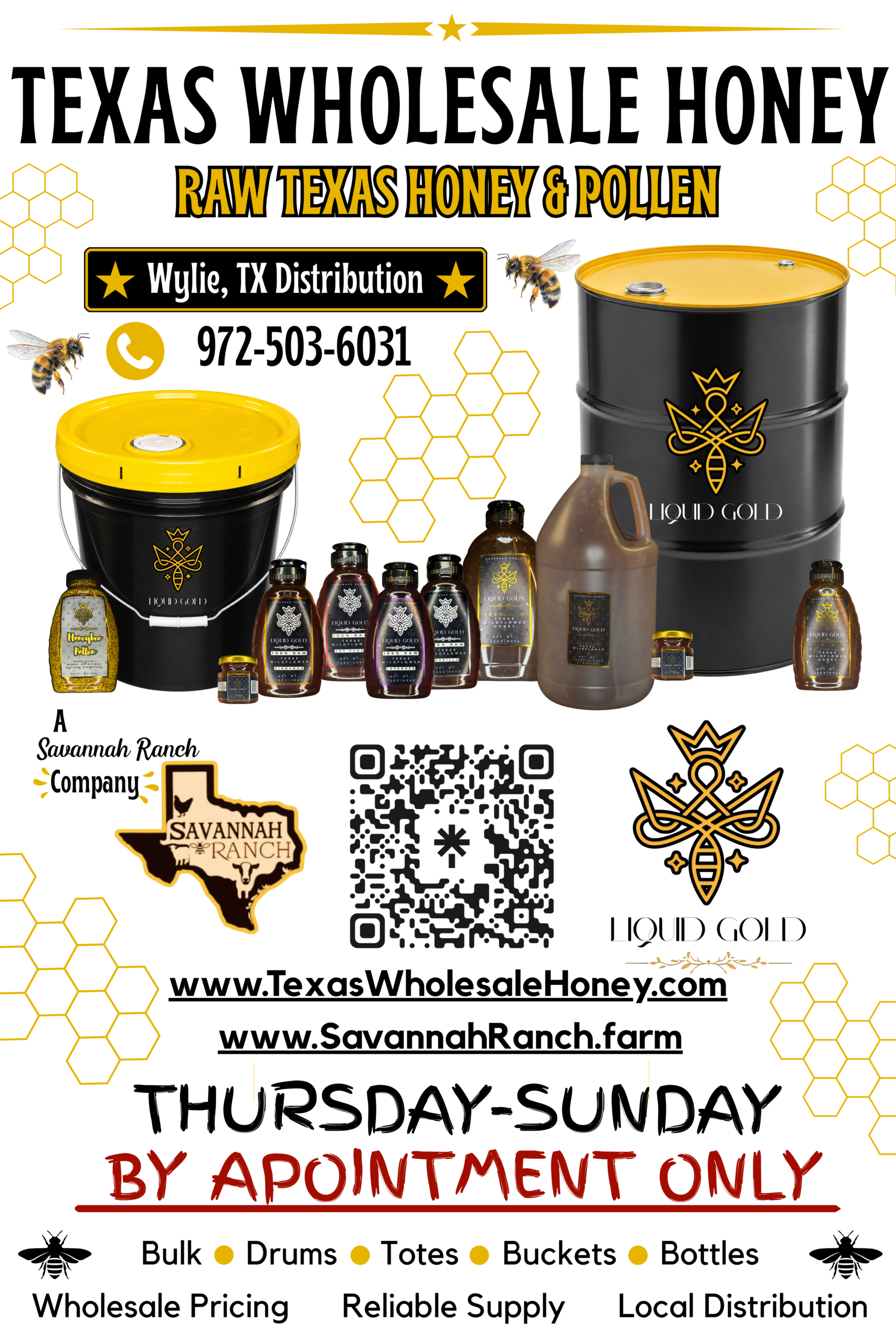 Raw Honey and Pollen